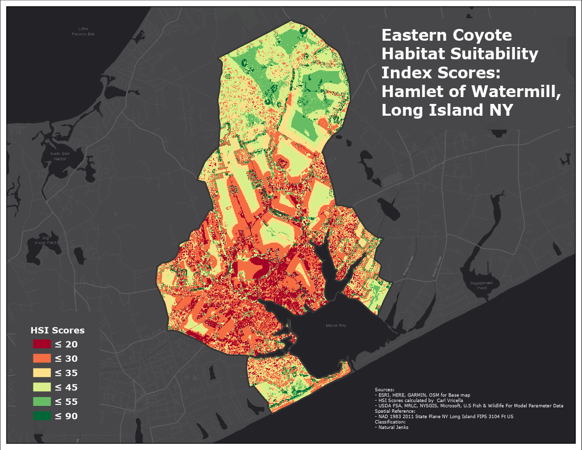 Map Showcasing Result of HSM